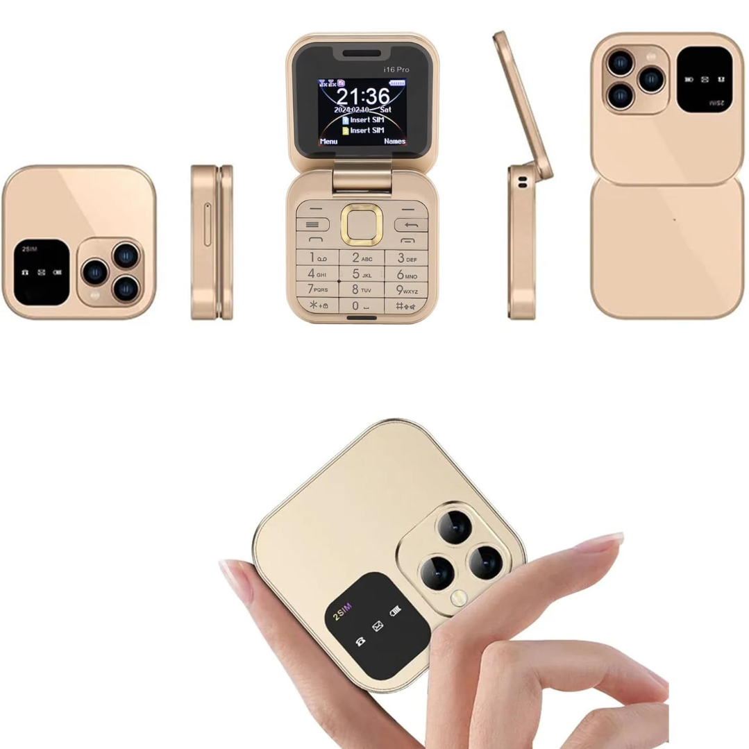 Telefon cu clapetă i16 Pro – detalii