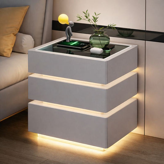 Noptieră smart 3 sertare – vedere de ansamblu