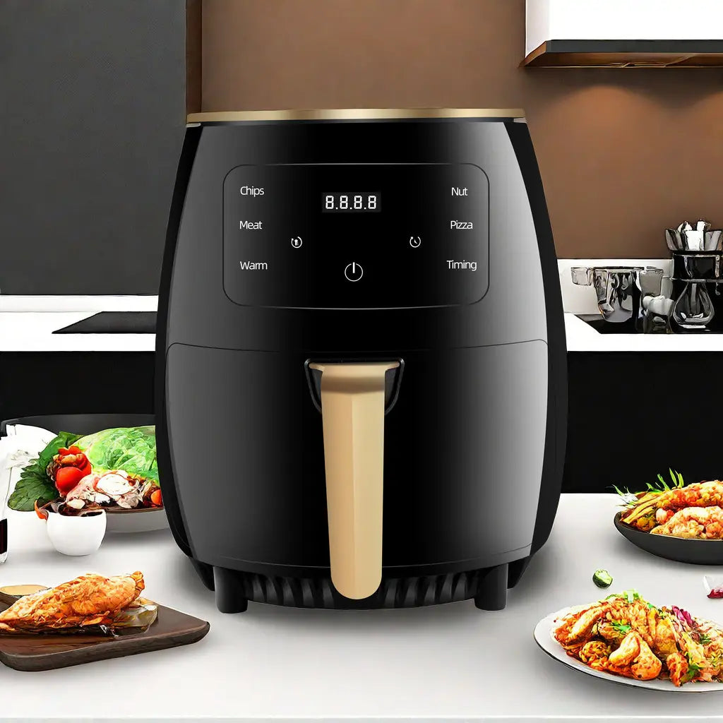 Friteuză cu aer cald 6L, 2400W, afișaj digital touch