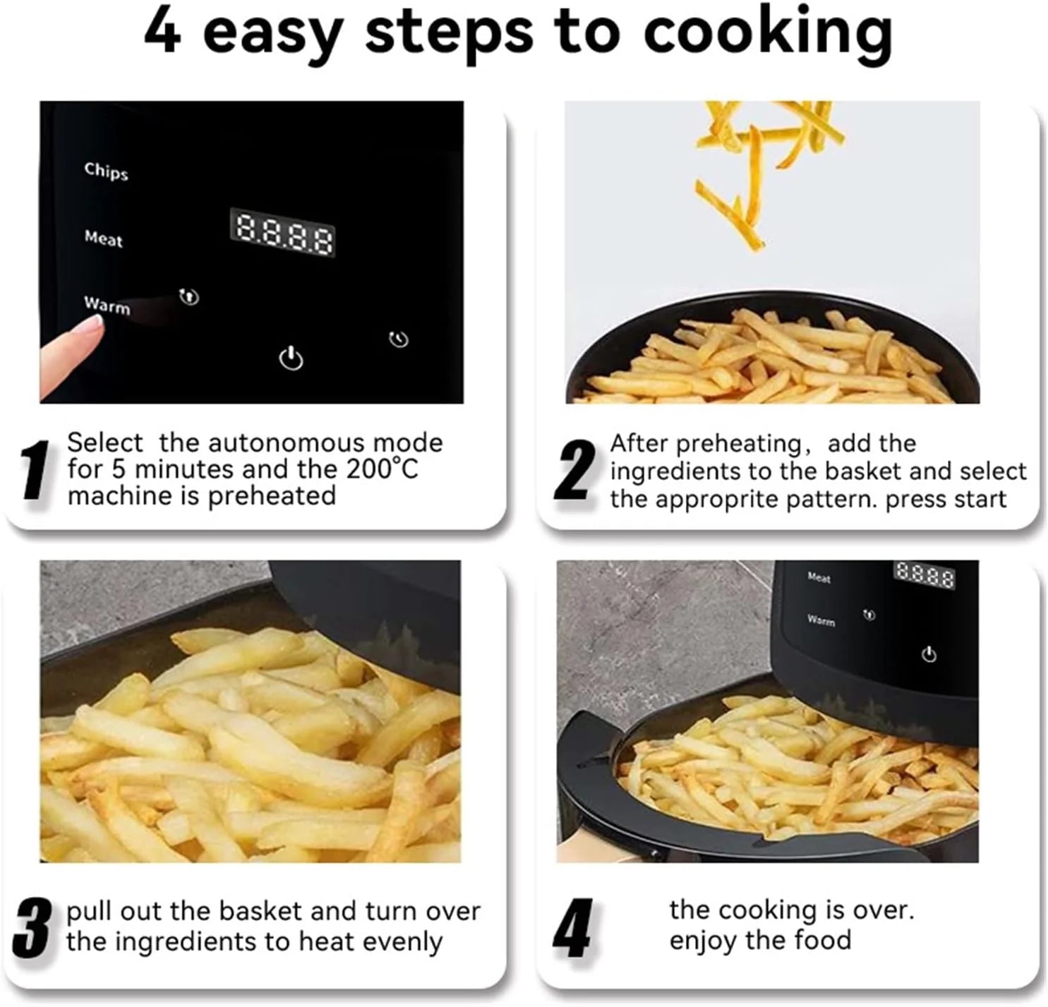 Air fryer 6L – gătit sănătos cu puțin ulei