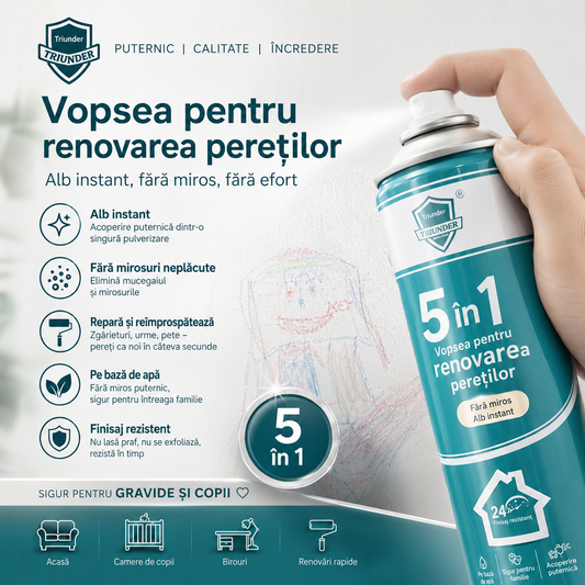 Vopsea Spray Alb TRIUNDER