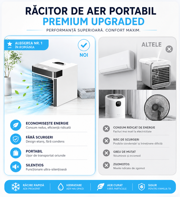Răcitor Portabil Electric cu Gheață