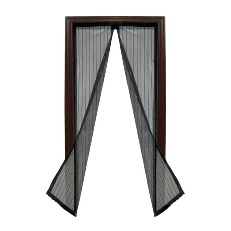 Perdea magnetică anti-insecte pentru ușă, 100x210 cm, neagră