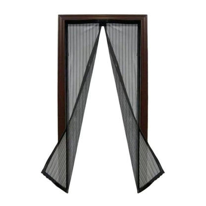 Perdea magnetică anti-insecte pentru ușă, 100x210 cm, neagră