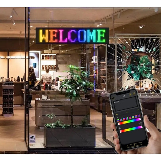 Panou LED flexibil RGB – montat pe lunetă