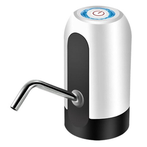 Pompă electrică pentru bidon de apă, alb cu negru